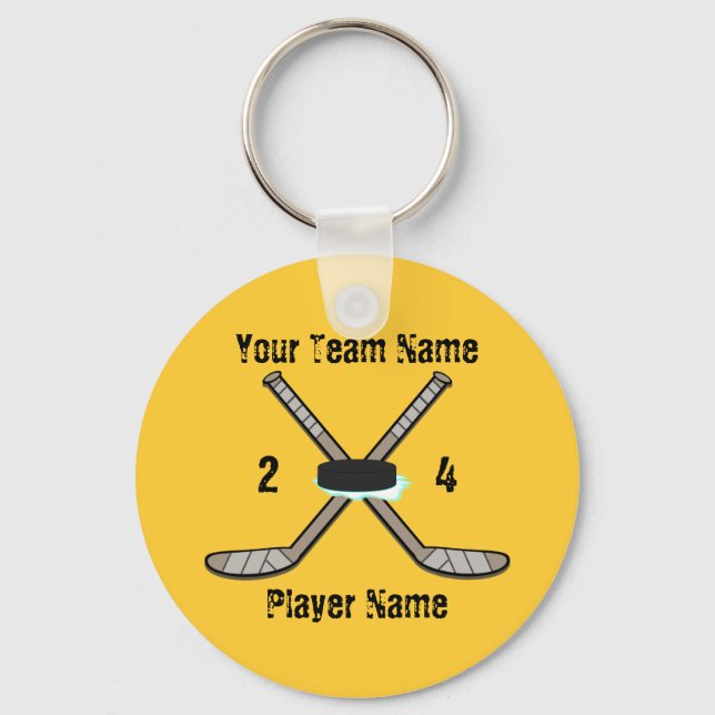 Customisable Hockey Key Chain (Front)