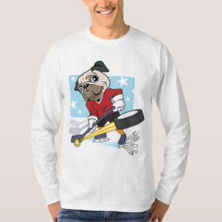 Customisable Hockey Pug T-Shirt