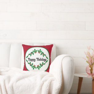 Customisable Holiday-Christmas Throw Pillow