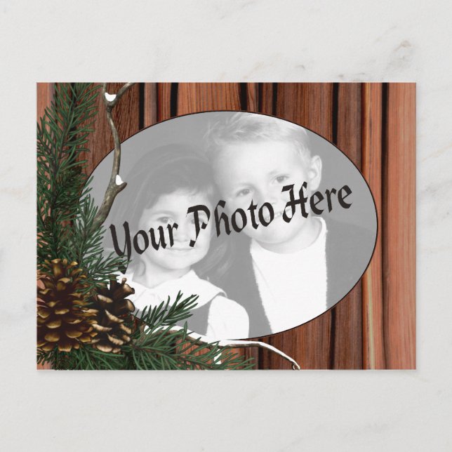 Customisable Holiday Photo Postcards (Front)