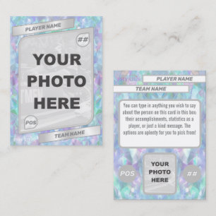 Customisable "Holographic" Any-Sport Trading Card