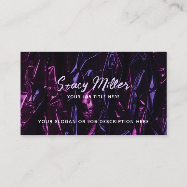 Customisable Holographic Business Cards (Front)