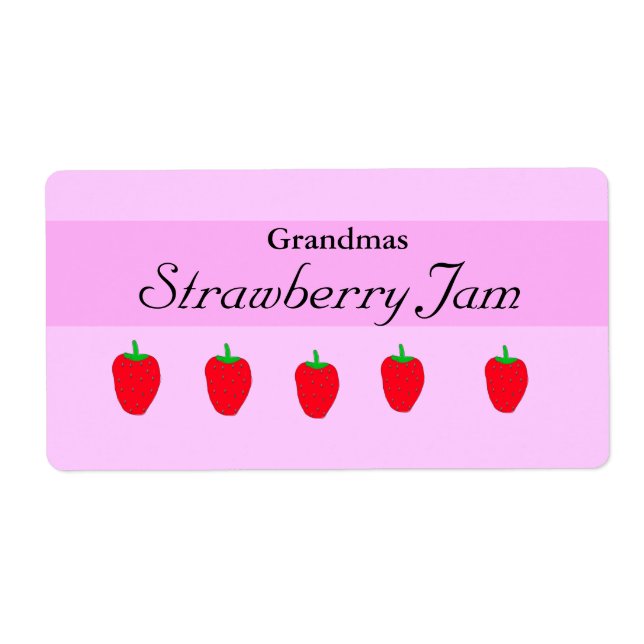 Customisable Homemade Jam Label (Front)
