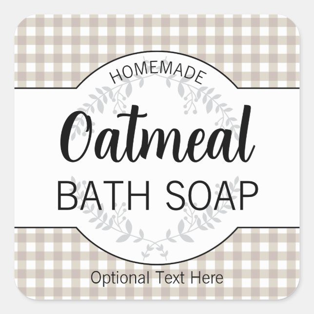 Customisable Homemade Label HM003_03sqv7 (Front)