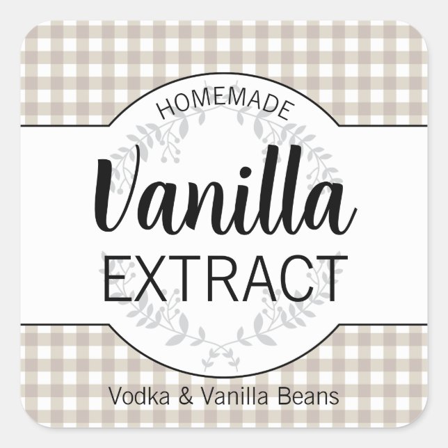 Customisable Homemade Label HM003_03sqv8 (Front)
