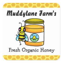 Customisable Honey jar Sticker