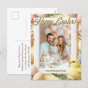 Customisable 🐇Hoppy Easter Extravaganza Holiday Postcard