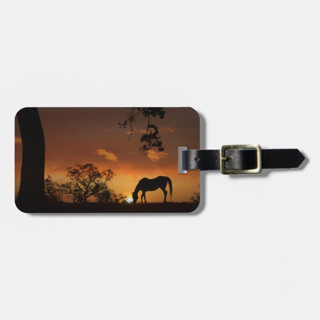 Customisable Horse Luggage Tag (Front Horizontal)