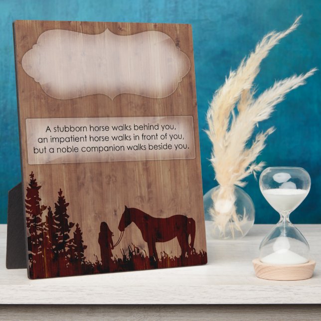 Customisable Horse Quote Stall Plaque (Side)