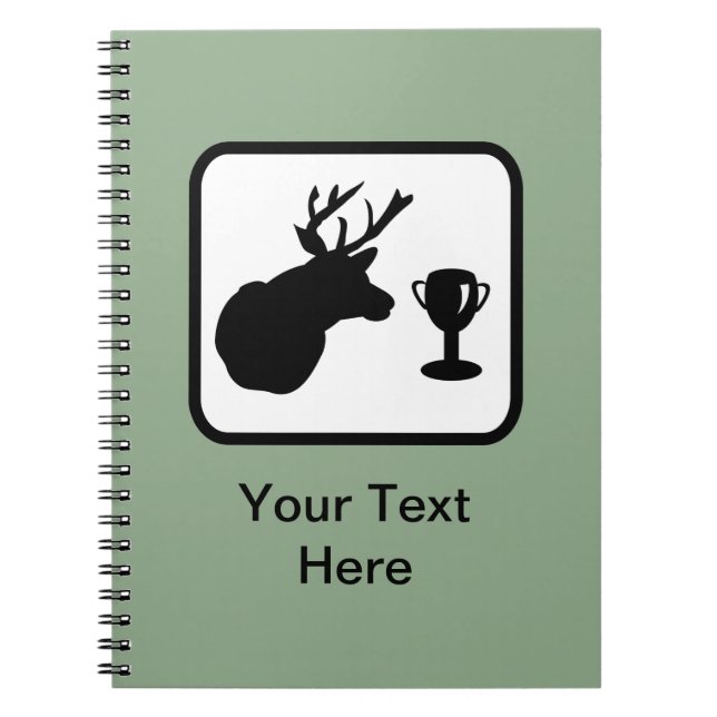 Customisable Hunter Logo Spiral Notebook (Front)