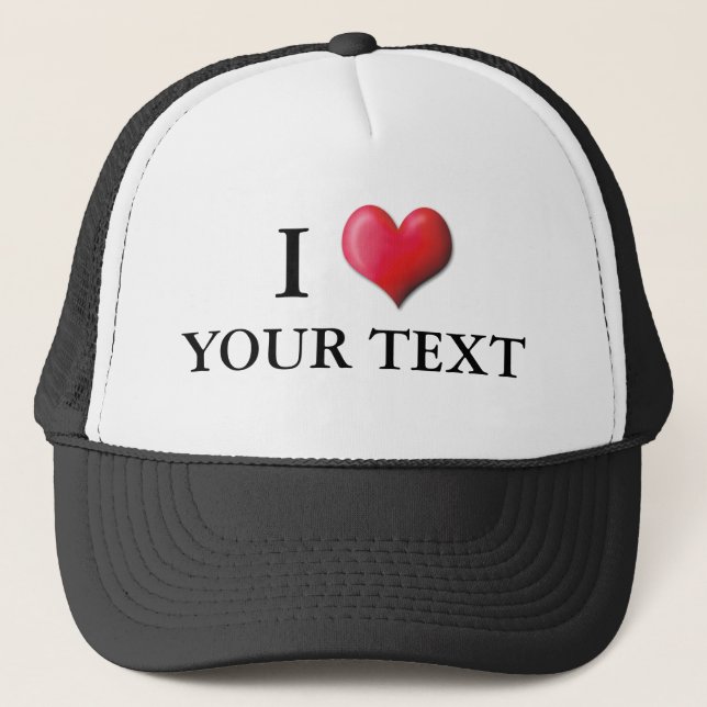 Customisable I Heart Hat 0001 (Front)