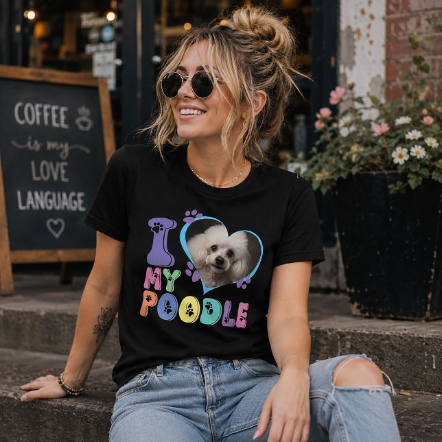 Customisable I Heart My Poodle Tri-Blend Shirt (Creator Uploaded)