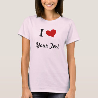 Customisable I Heart T Shirt