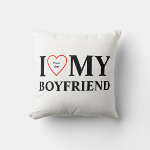 Customisable I love my boyfriend Cushion