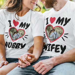 Customisable [I Love My WIFEY/HUBBY] T-Shirt