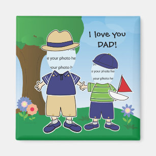 Customisable I Love You Dad Magnet