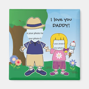 Customisable I Love You Daddy Magnet