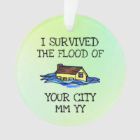 Customisable I survived the flood green
