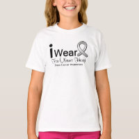 Customisable I Wear Brain Cancer Ribbon