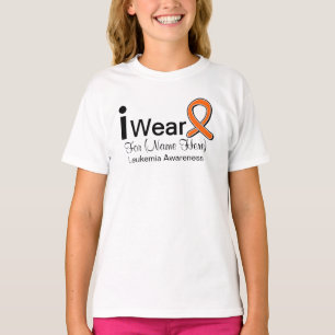 Customisable I Wear Leukaemia Ribbon T-Shirt