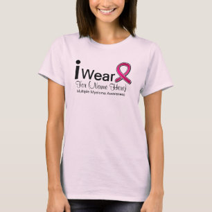Customisable I Wear Multiple Myeloma Ribbon T-Shirt