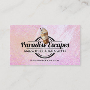 Customisable Ice Coffee logo business cards