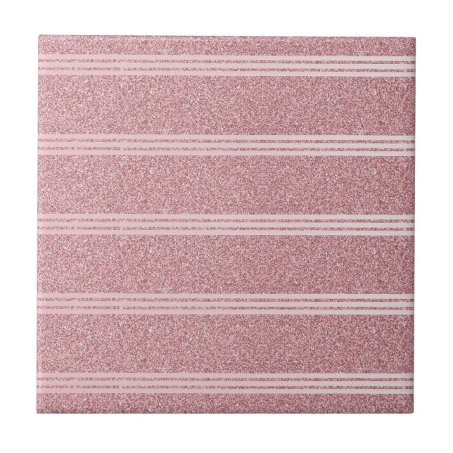 Customisable Image Template Elegant Rose Gold Tile (Front)