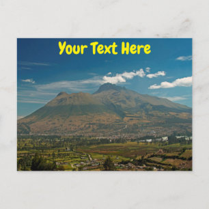 Customisable Imbabura volcano, Ecuador postcard
