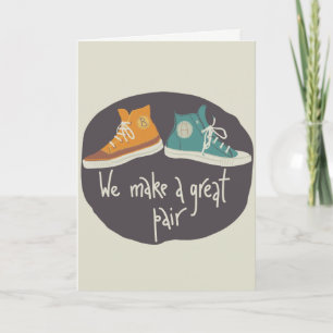 Customisable Initial Converse Valentines Day Card