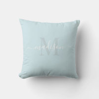 Customisable Initial & Name with Baby Blue