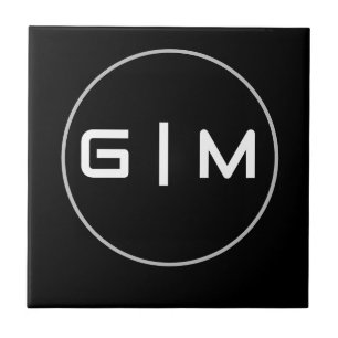 Customisable initials name tile