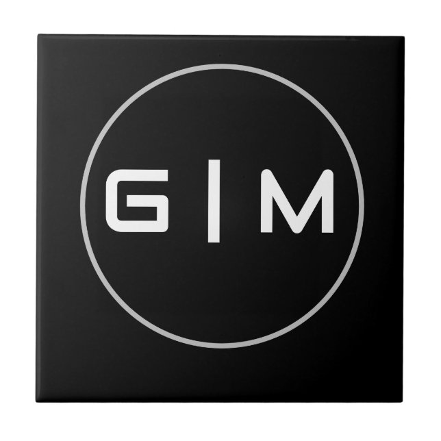 Customisable initials name tile (Front)