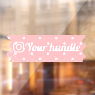 Customisable Instagram Logo Pink Modern Minimal