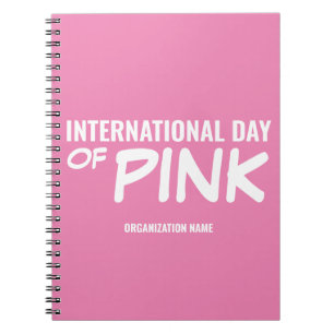 Customisable International Day of Pink Notebook