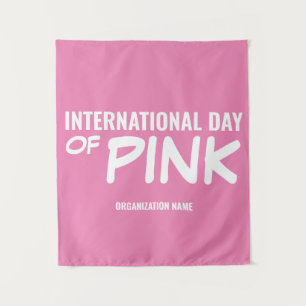 Customisable International Day of Pink Tapestry