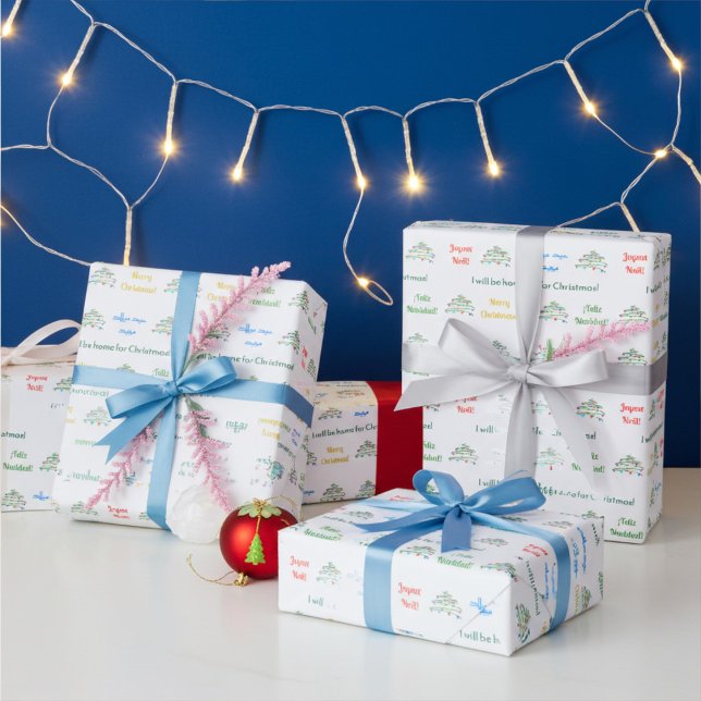 Customisable International Merry Christmas Wrapping Paper (Creator Uploaded)