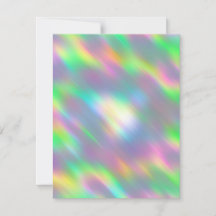 Customisable Iridescent Blank Card for Any Event