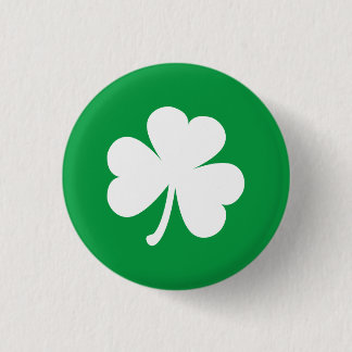 Customisable Irish Shamrock 3 Cm Round Badge