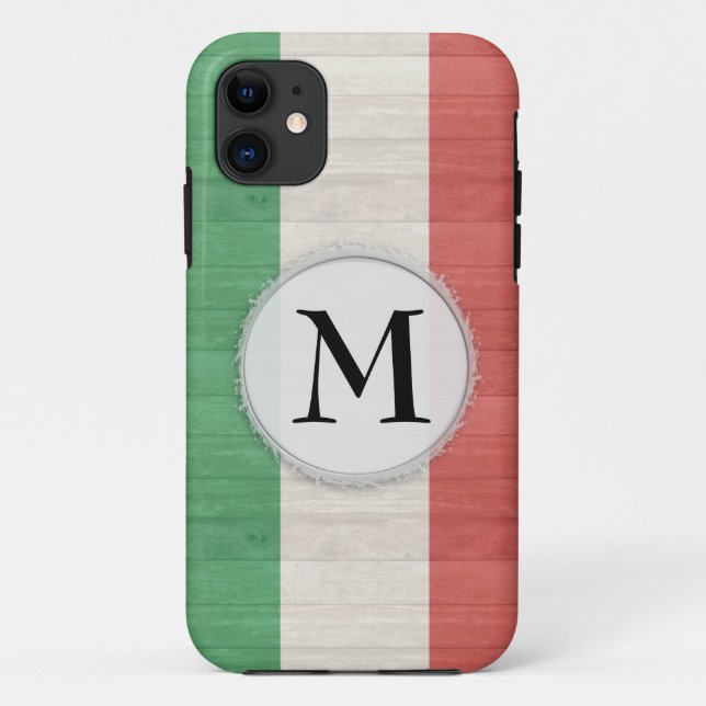 Customisable Italian Flag Case iPhone 11 (Back)