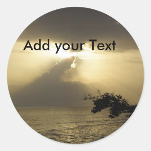 Customisable Jamaican Sunset Sticker