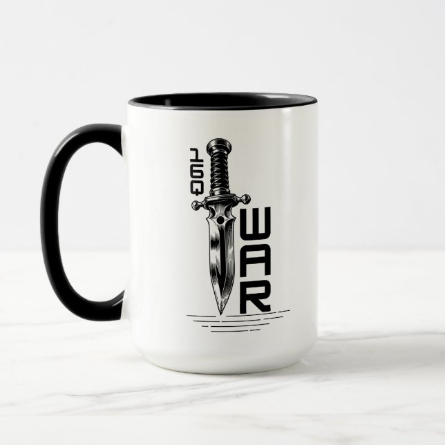 Customisable Japanese War Sword Design Mug (Left)