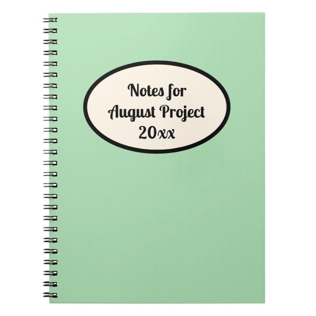 customisable journal (Front)