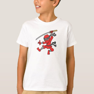 Customisable Jumping Ninja Design T-Shirt