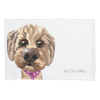 Customisable "Juno" Goldendoodle Pillowcase