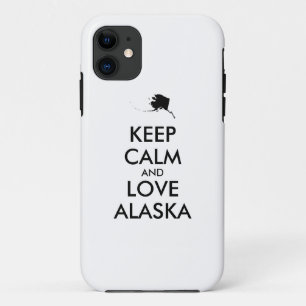 Customisable KEEP CALM and LOVE ALASKA Case-Mate iPhone Case