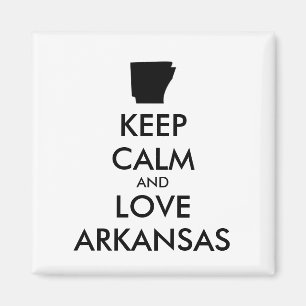 Customisable KEEP CALM and LOVE ARKANSAS Magnet