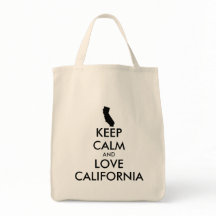 Customisable KEEP CALM and LOVE CALIFORNIA