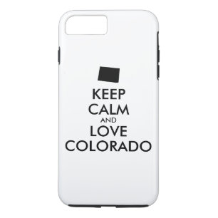 Customisable KEEP CALM and LOVE COLORADO Case-Mate iPhone Case