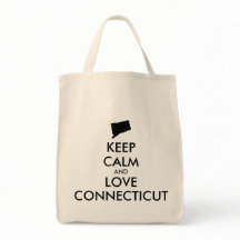 Customisable KEEP CALM and LOVE CONNECTICUT