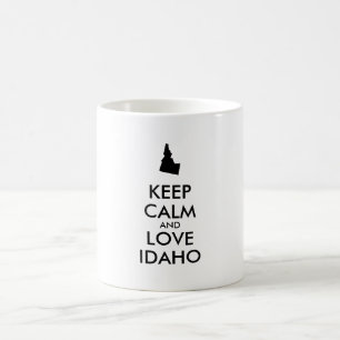 Customisable KEEP CALM and LOVE IDAHO Coffee Mug